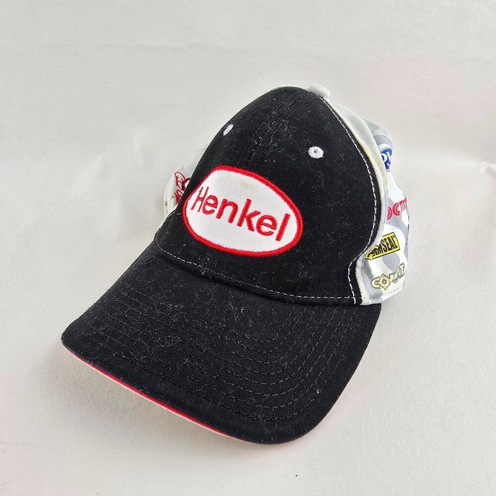 Henkel NASCAR Hat Black Carl Edwards 60 Team Caliber Adjustable Strapback Racing